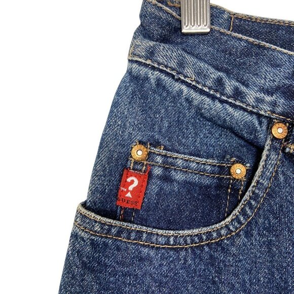 Rare Vintage 90s Dead-stock Guess Jeans in Classic Denim Wash - Picture 6 of 10
